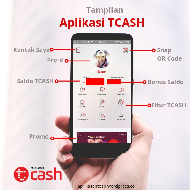 Tampilan Aplikasi TCASH